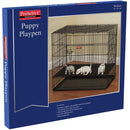 ProSelect Puppy Playpen packaging with a picture of the playpen on a blue background