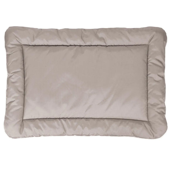 Beige pillow on a white background