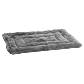 Gray pet bed on a white background