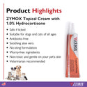 zymox topical cream hydrocortisone 1% 1oz highlights