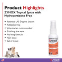 Zymox Topical Spray Hydrocortisone Free for Dogs & Cats (2 oz)