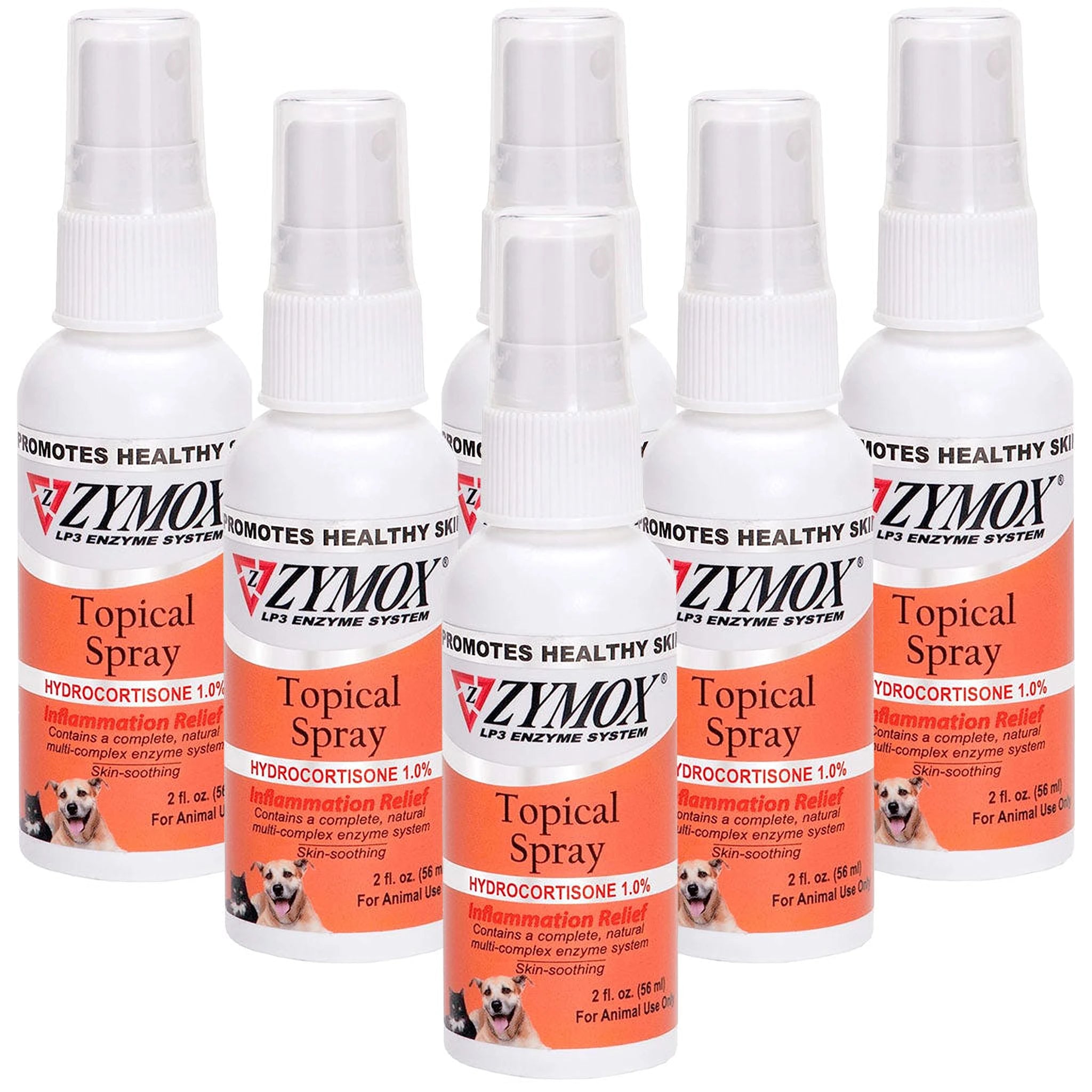 Zymox Veterinary Strength Topical Spray with 1.0% Hydrocortisone packaging