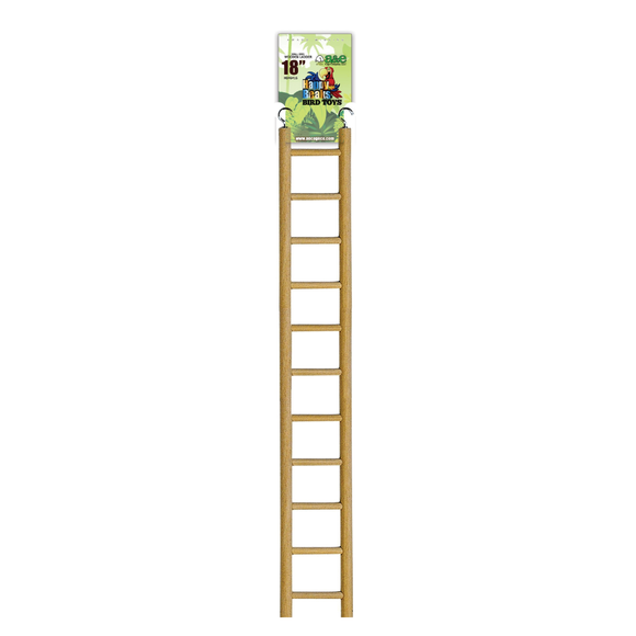 A & E Cages Wooden Climbing Ladder Bird Cage Toy for Birds - Large