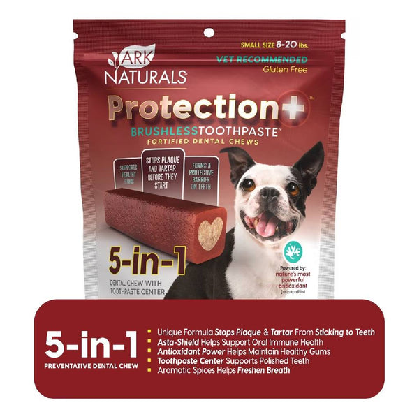 Ark Naturals 5-in-1 Protection Plus Fortified Brushless Toothpaste Chews for Small Dogs (12 oz)