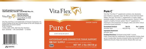 Vita Flex Pure C Antioxidant & Connective Tissue Support For Horses (2 lb)