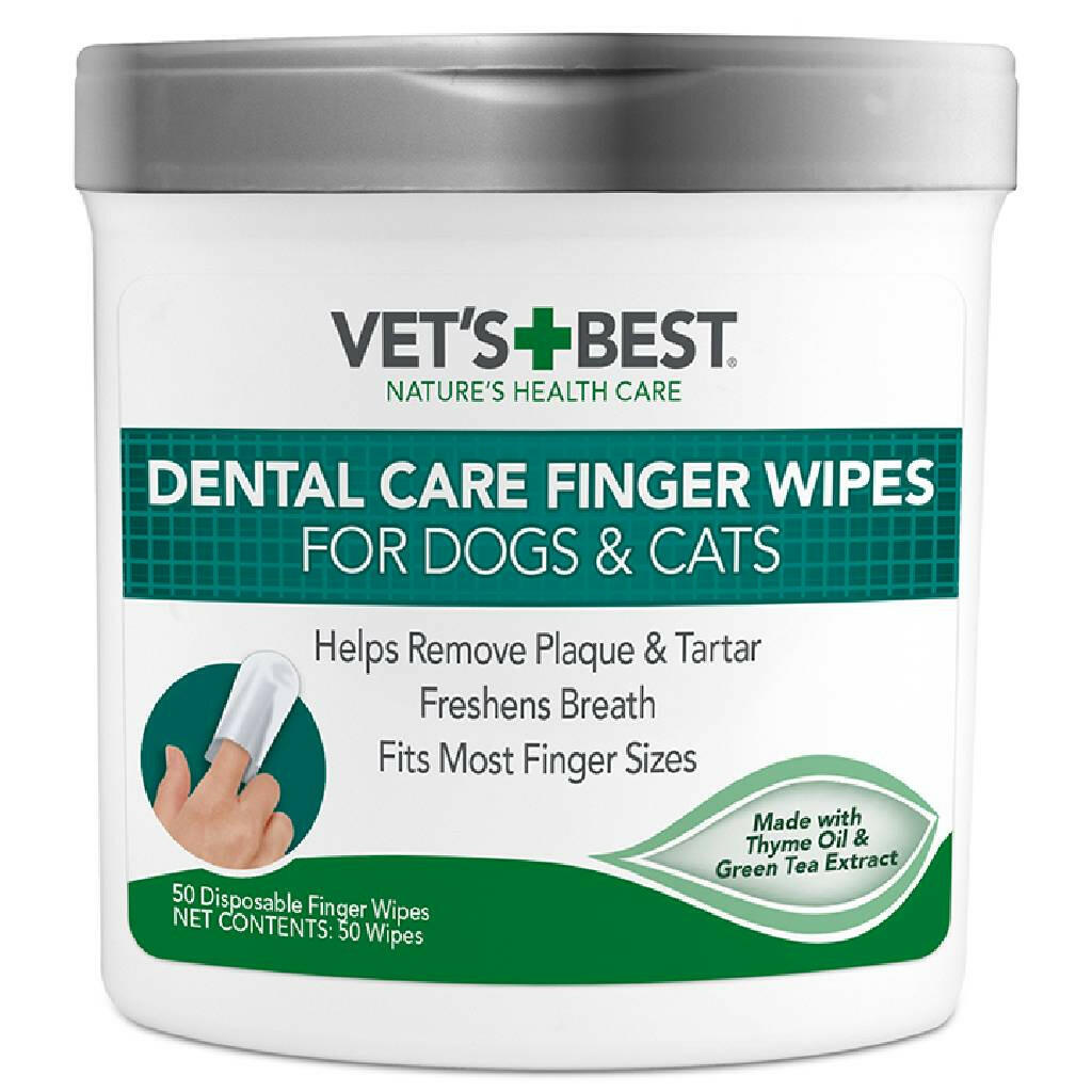 vet's best dental care finger wipes