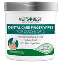 Vet's Best Dental Care Finger Wipes For Dogs & Cats (50 count)