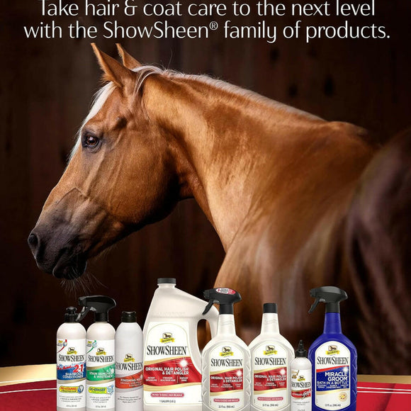 Absorbine Showsheen Finishing Mist Hair Polish & Detangler Spray (15 oz) - Horse Grooming 4