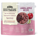 Acana freeze-dried dog treats packaging with lamb and apple recipe on a white background