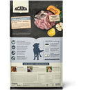 Acana pet food package with ingredients and branding on a white background