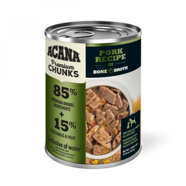 ACANA Premium Chunks Grainfree Pork Recipe in Bone Broth Wet Dog Food