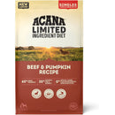 Acana Limited Ingredient Diet dog food package with a field and sunset background