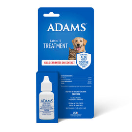 Adams Medication for Ear Mites for Dogs & Cats (0.5 oz) - All Dog Ear Care 1