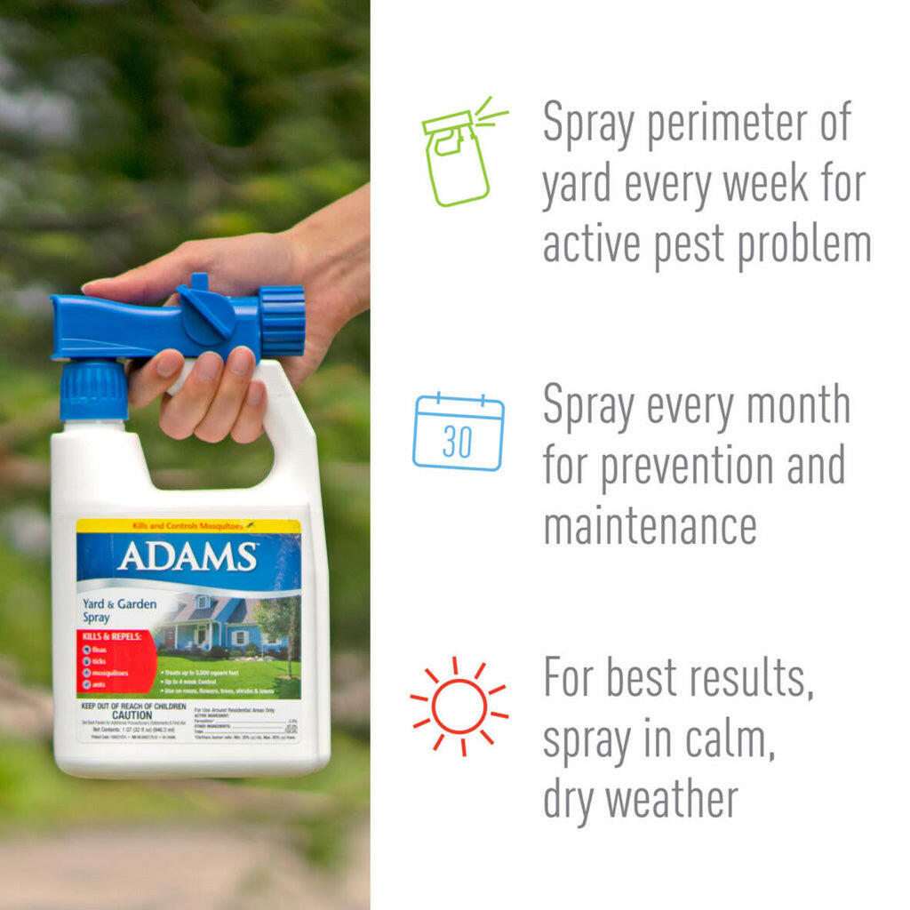 garden flea spray Adams Plus Flea & Tick Yard & Garden Insect Control Spray