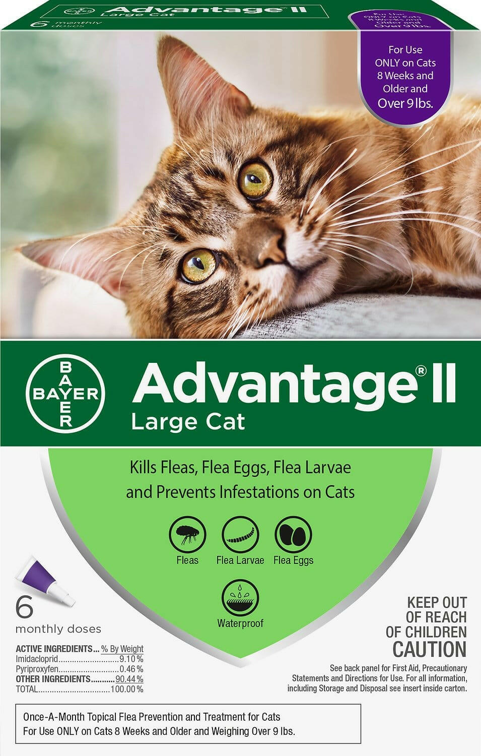 Advantage II Flea Control for Large Cats (Over 9 lbs)