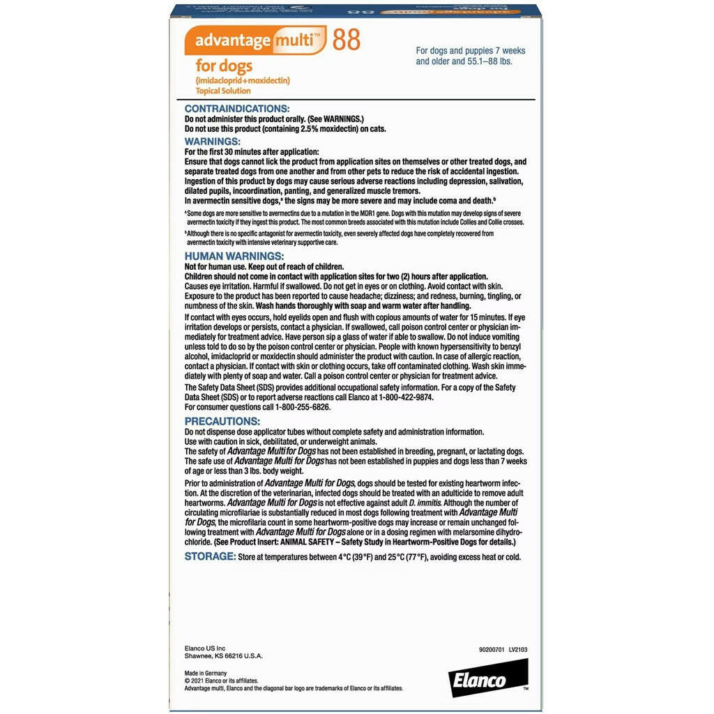 Advantage Multi Topical Solution for Dogs | 55.1-88 lbs