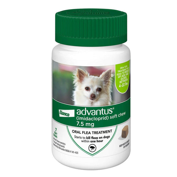 Advantus Flea Oral Treatment for Small Dogs 4-22 lbs Dog Flea & Tick.