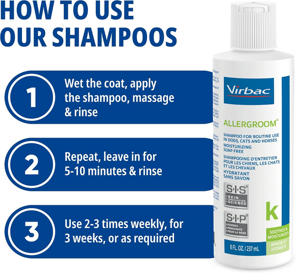 Allergroom Moisturizing Shampoo for Dogs Cats & Horses - Pet Shampoo & Conditioner 6