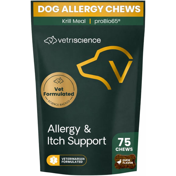Allergy & Itch Support Chews for Dogs - 75 soft chews - Dog Immune & Allergy Supplements 3