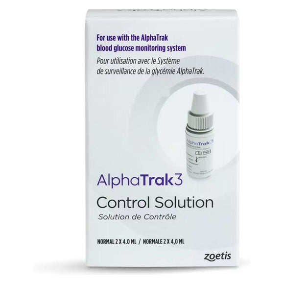 AlphaTrak 3 Glucose Monitoring Solution for Dogs & Cats 2x40ml packaging