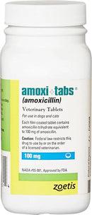 Amoxi-Tabs (Amoxicillin) Tablets for Dogs & Cats - 100-mg / 1 tablet - Pet Medicine 3