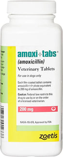 Amoxi-Tabs (Amoxicillin) Tablets for Dogs & Cats - 200-mg / 1 tablet - Pet Medicine 5