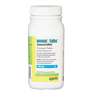 Amoxi-Tabs (Amoxicillin) Tablets for Dogs & Cats, 100mg