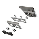 Set of grooming components on a white background