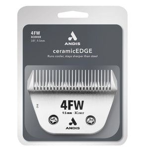 Andis ceramicEDGE clipper blade packaging on a white background