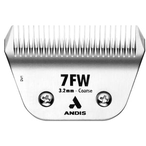 Andis clipper blade with '7FW' marking on a white background