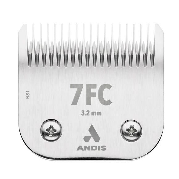 Andis clipper blade with '7FC' marking on a white background