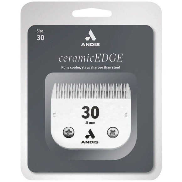 Andis ceramicEDGE hair clipper comb in packaging with brand logo
