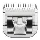 Metallic hair clipper head on a white background