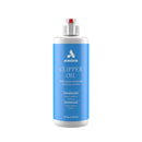 Andis clipper oil bottle with blue label on a white background