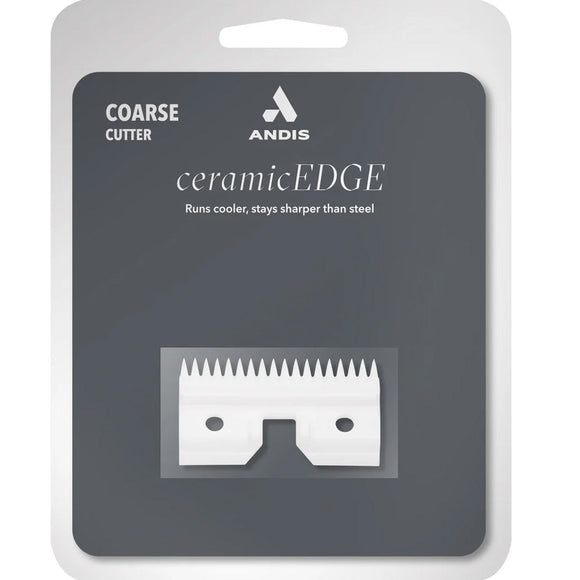 Andis ceramicEDGE coarse cutter blade packaging on a white background