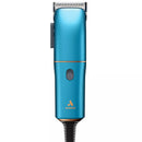 Blue hair trimmer with Andis logo on a white background