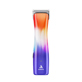 Colorful hair clipper with Andis logo on a white background