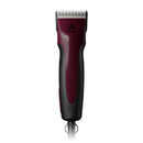 Hair clipper with black and red design on a white background