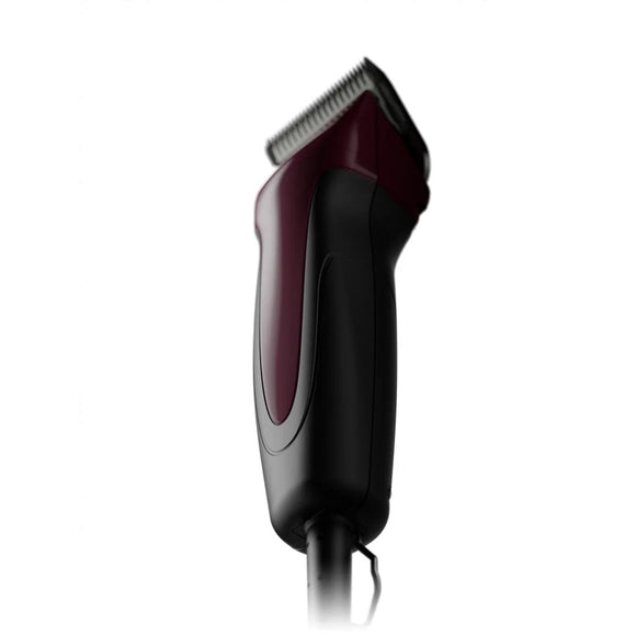Black and red hair clipper on a white background
