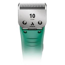 Andis hair clipper with comb attachment on a white background