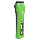 Green Andis hair clipper on a white background