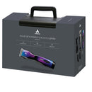 Andis Pulse ZR II Purple Galaxy clipper packaging on a white background