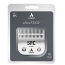 Andis ultraEDGE 5FC hair clipper blade packaging on a white background