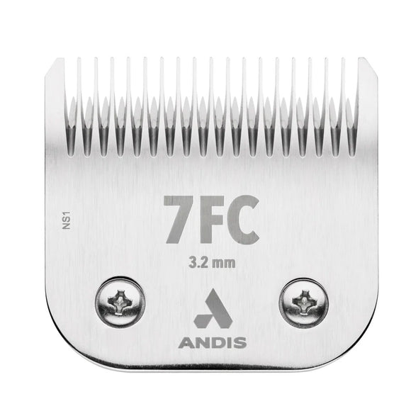 Andis clipper blade with model number 7FC on a white background