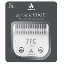 Andis ceramicEDGE clipper blade with packaging on a white background
