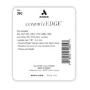 Andis ceramicEDGE label with product details on a white background