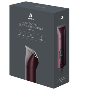 Andis ultraEDGE AGC Super 2-Speed Clipper packaging on a white background