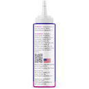 Bottle with label on a white background