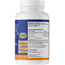 Supplement bottle with label on a white background