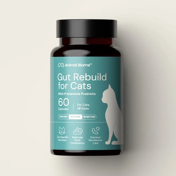 Animal Biome Gut Rebuild for Cats 60 count - Cat Digestive & Probiotics Supplements 1